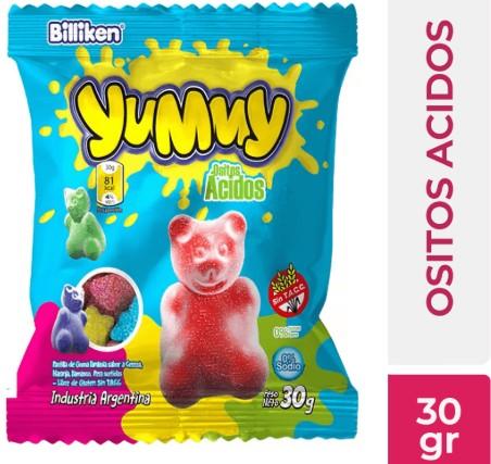 YUMMY OSITOS ÁCIDOS X 30 GRS
